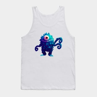 Blue monster Tank Top